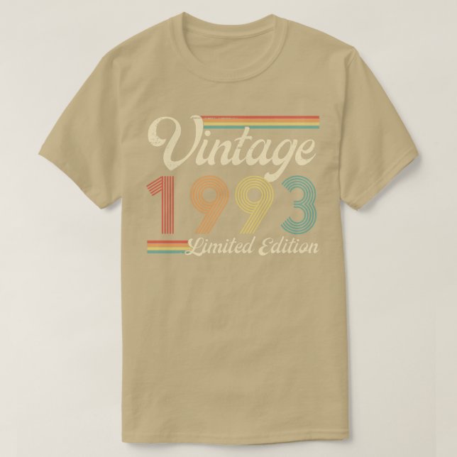 Camiseta Vintage 1993 Limited Edition 30 anos (Frente do Design)