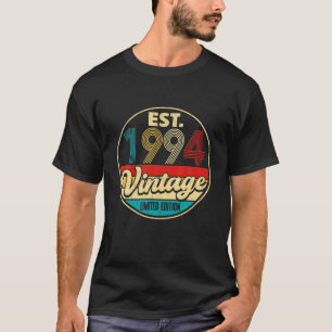 Camiseta Vintage 1994 Afastou 28º Bday 28 Anos De Idade Be