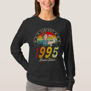 Camiseta Vintage 1995 1995 27th B Day 27 Year Old