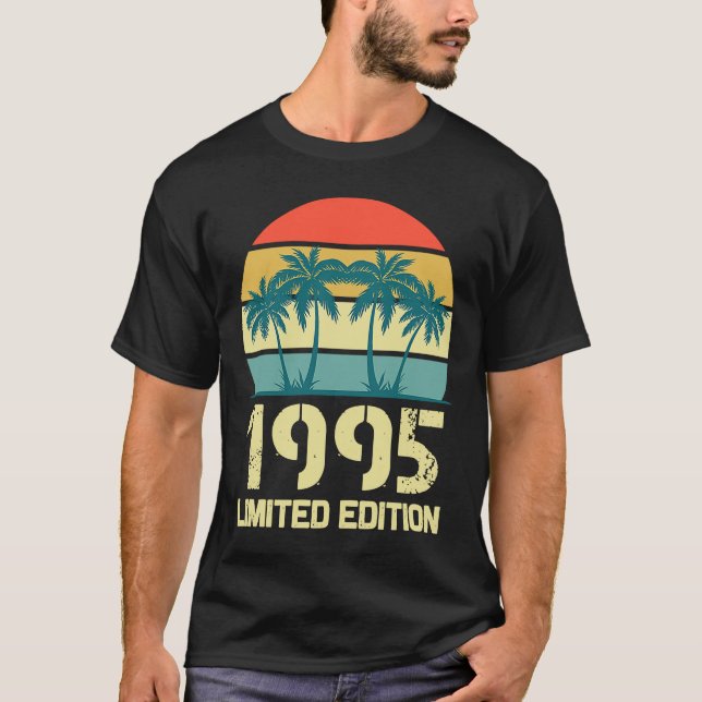 Camiseta Vintage 1995 Aniversário para Homens 1995 Aniversá (Frente)