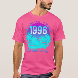Camiseta Vintage 1996 Aniversário 25 estético Sunset Palm