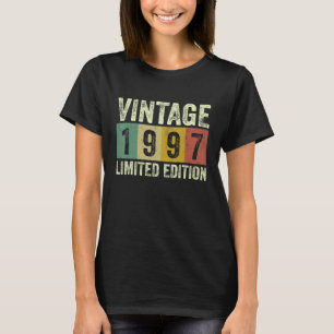 Camiseta Vintage 1997, 25 Anos, 25, Aniversário