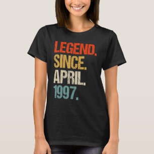Camiseta vintage 1997 26º aniversário retro 26 anos