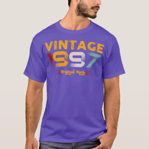 Camiseta Vintage 1997 Original Parts Family Birthday Gift