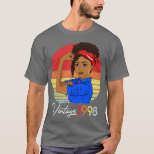 Camiseta Vintage 1998 23º aniversário 23 anos Nascer I
