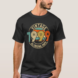 Camiseta Vintage 1999 23 Anos Aniversário