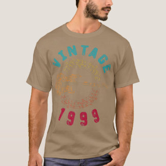 Camiseta Vintage 1999 Birthday Limited Edition Música de Vi