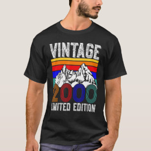 Camiseta Vintage 2000 22 Anos Meninas 22