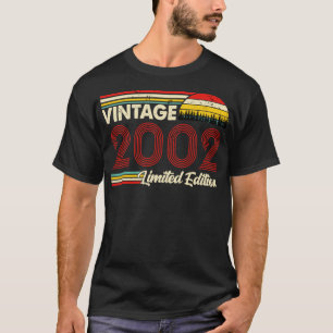 Camiseta Vintage 2002 Birthday Shirt Limited Edition 2002 B