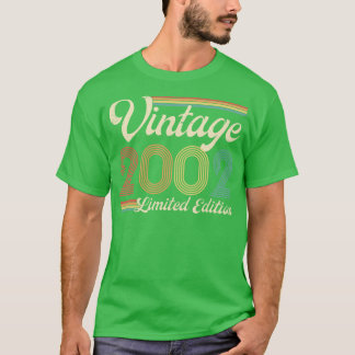 Camiseta Vintage 2002 Limited Edition 21 anos