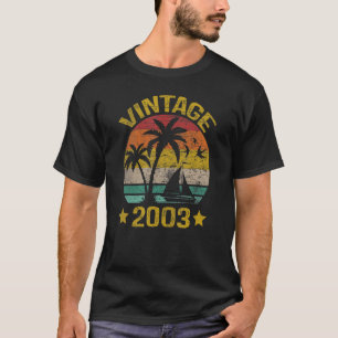 Camiseta Vintage 2003 Feita Em 2003 20 Aniversário 20 Anos