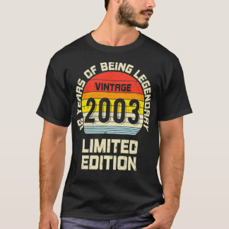 Camiseta Vintage 2003 Limited Edition 18 anos Antiga Divers