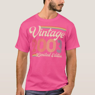 Camiseta Vintage 2003 Limited Edition 20 anos