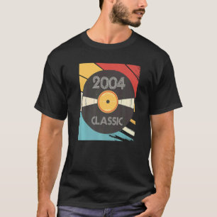 Camiseta Vintage 2004 Classic Vinil, ano de nascimento