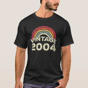 Camiseta Vintage 2004 Feita Em 2004 17º Aniversário Mulhe