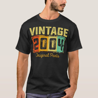 Camiseta Vintage 2004 originais de peças retroradas 17º ani