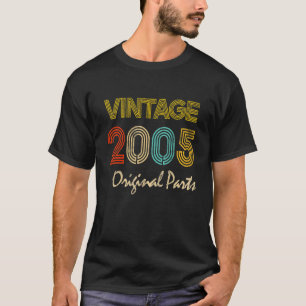 Camiseta Vintage 2005 Homens E Mulheres Com 17 Anos De Idad