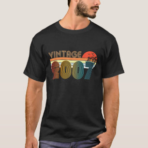 Camiseta Vintage 2007 15 Anos De Ser 15 Birthd Incrível