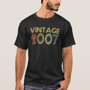 Camiseta Vintage 2007 Feita Em Aniversário De 15 De 2007