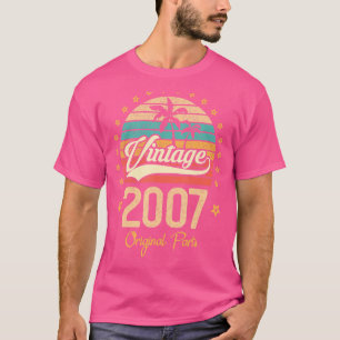 Camiseta Vintage 2007 Original Parts 15 Year Old Retro 15