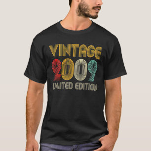 Camiseta Vintage 2009, 13 Anos, 13, Aniversário
