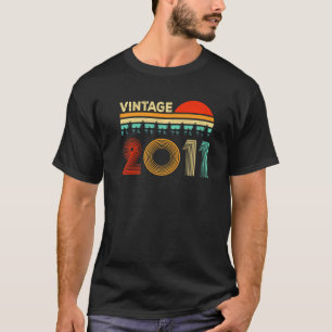 Camiseta Vintage 2011, Aniversário De 12 De 12 Anos Para Bo