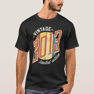 Camiseta Vintage 2013 Nascimento Ano 9 Anos 3