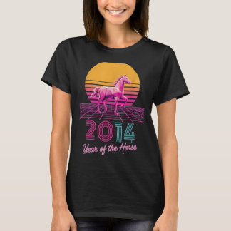 Camiseta Vintage 2014 Ano do Cavalo Garota da Sorte Lunar