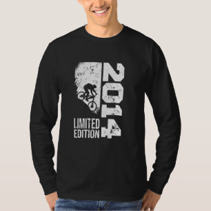 Camiseta Vintage 2014 Birthday cicing MTB-Bicicletas Mounta
