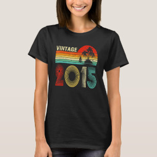 Camiseta Vintage 2015, 8 anos, para rapazes, 8 anos