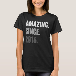 Camiseta Vintage 2016 Aniversário 7 Decoração