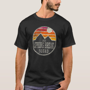 Camiseta Vintage 2023 Spring Break Squad Mountain Sun Suns