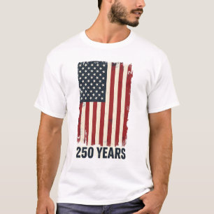 Camiseta Vintage 250 Anos 1776 2026 Fla Patriótico American