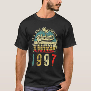 Camiseta Vintage, 25 anos, agosto de 1997, 25, Homens