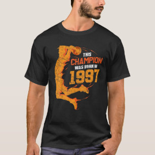 Camiseta Vintage 25 Birthday Basball 1997 em dificuldades B