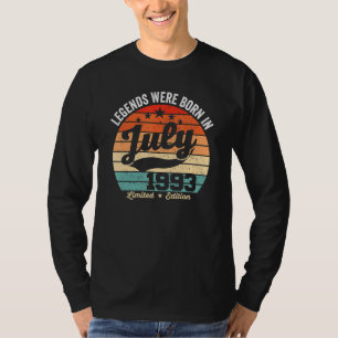 Camiseta Vintage 29th Birthday Legends Foi Nascer Em 19 De 