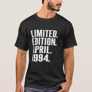 Camiseta Vintage 30 Birthday I Limited Edition abril de 199
