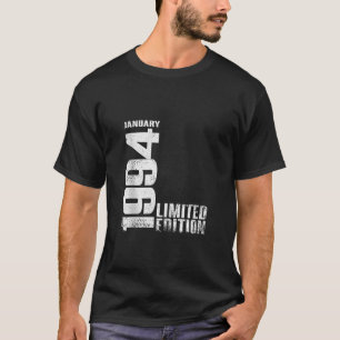 Camiseta Vintage 30 Birthday I Limited Edition Janeiro de 1