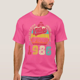 Camiseta Vintage 36º Aniversário Incrível Desde Setembro de