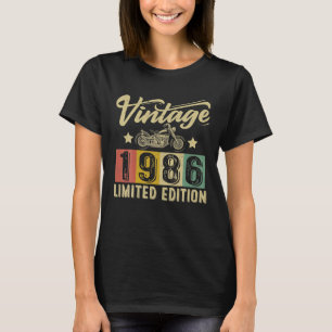 Camiseta Vintage 36 Aniversário Decorações 36 BDay 1986