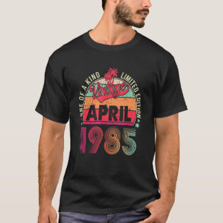 Camiseta Vintage 37th Birthday Awesome Since April 1985