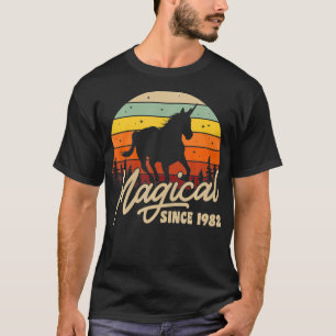 Camiseta Vintage 38º aniversário doa mágica desde o dia 198