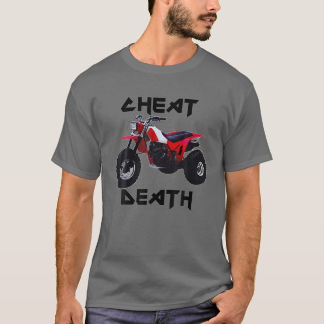 Camiseta Vintage 3 Wheeler Cheat Death (Frente)