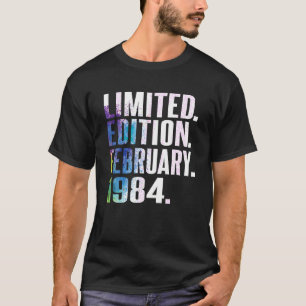 Camiseta Vintage 40 Birthday I Limited Edition Fevereiro 19