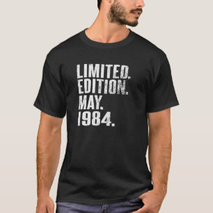 Camiseta Vintage 40 Birthday I Limited Edition Maio 1984 Pu