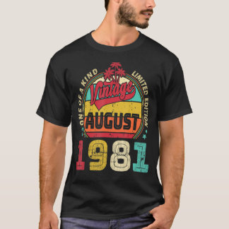 Camiseta Vintage 41ruas Awestal De Aniversário Desde Agosto
