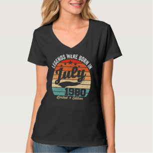 Camiseta Vintage 42ª Lenda De Aniversário Foi Nascer Em 19