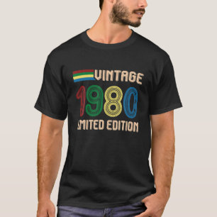 Camiseta Vintage 42 Aniversário Decorations 42nd BDay 1980