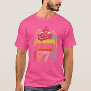 Camiseta Vintage 43rd Birthday Incrível Desde setembro de 1