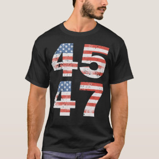 Camiseta Vintage 45 47 - Trump 2024